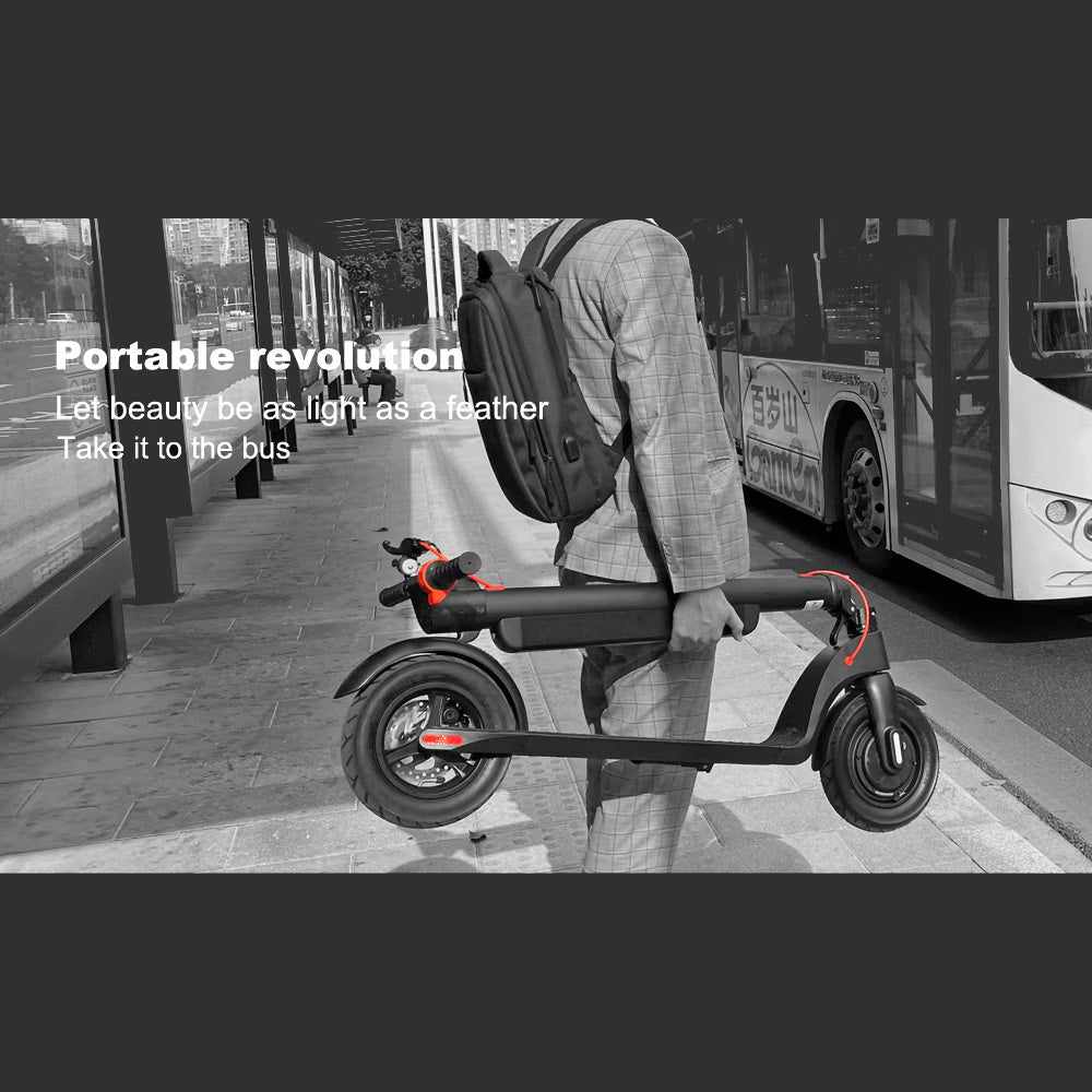 CruzaVolt Urban X1 350W Folding Electric Scooter with LED Display