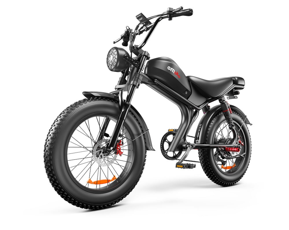 eMoto C93 Retro Electric Bike — 1000W, 48V 20Ah, Long-Range Cruiser
