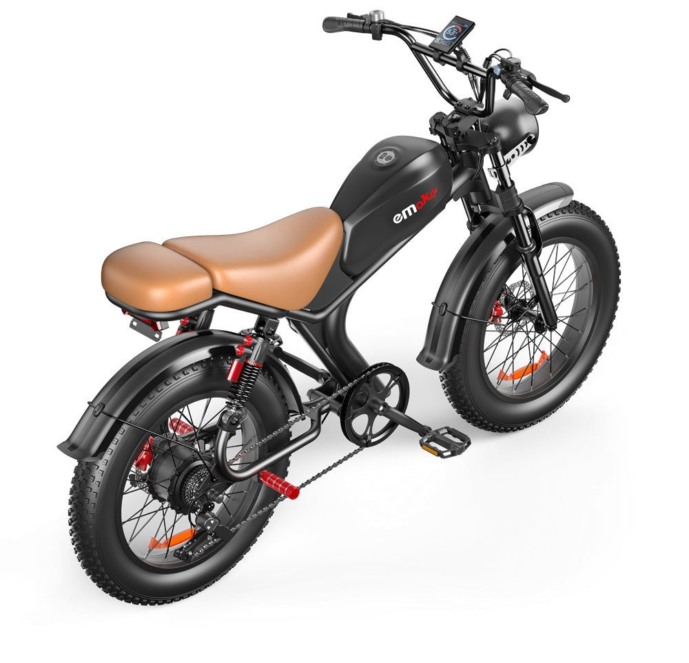 eMoto C93 Retro Electric Bike — 1000W, 48V 20Ah, Long-Range Cruiser