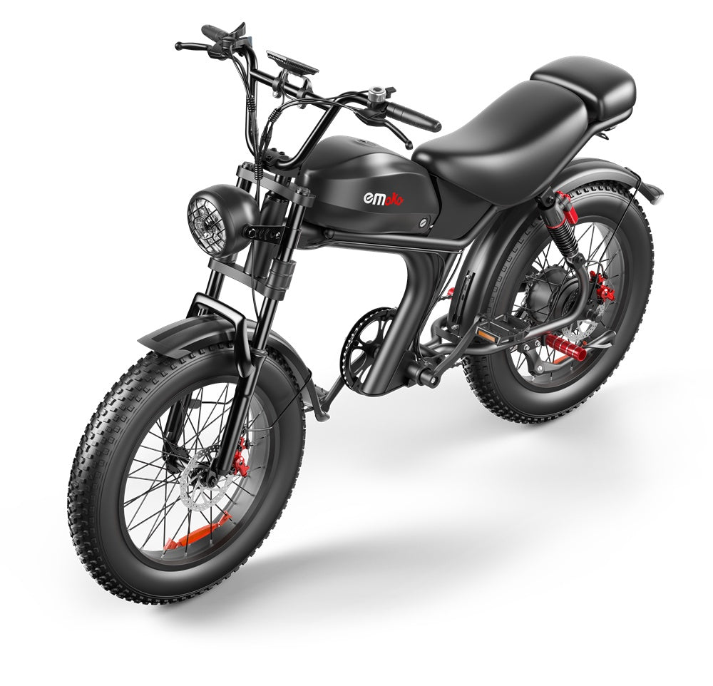 eMoto C93 Retro Electric Bike — 1000W, 48V 20Ah, Long-Range Cruiser