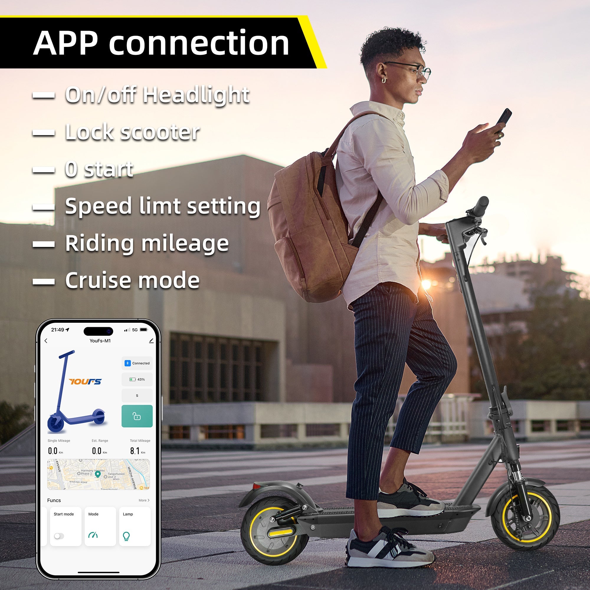 VoltStrider DMAXX App-Connected 350W Electric Scooter