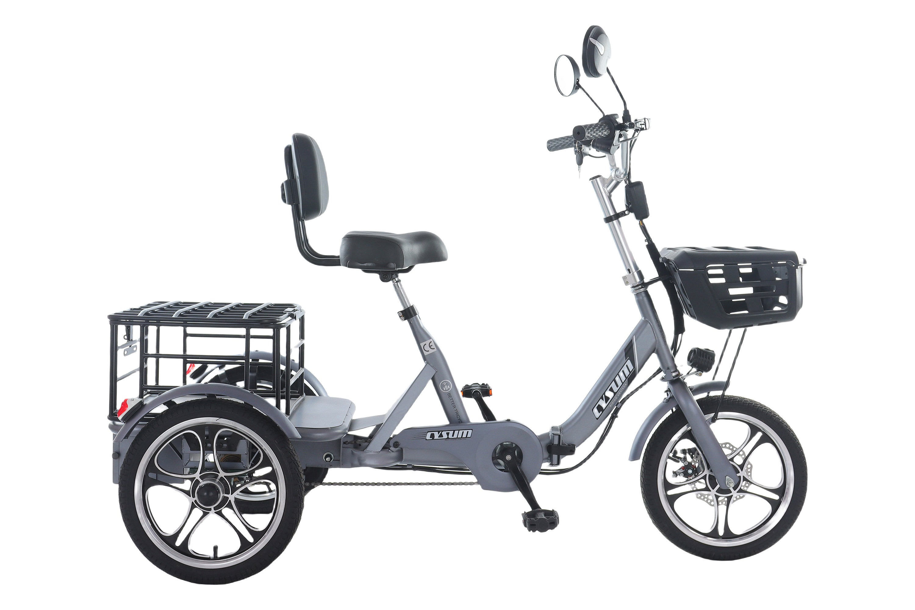 Foldable Electric Cargo Trike 1100Wh 31-Mile Range