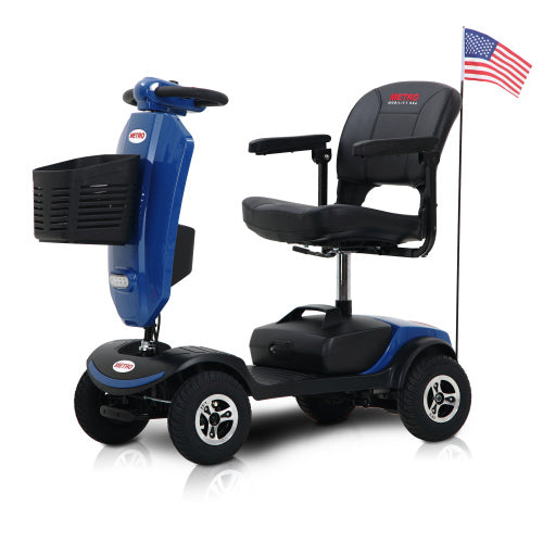 Compact Outdoor Mobility Scooter with Windshield
