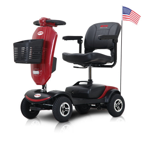 Compact Outdoor Mobility Scooter with Windshield