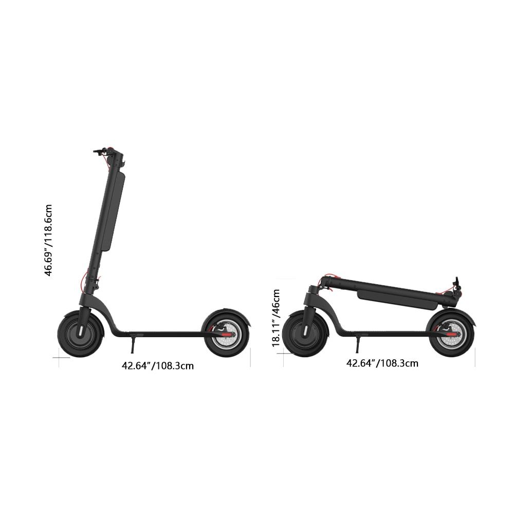 CruzaVolt Urban X1 350W Folding Electric Scooter with LED Display